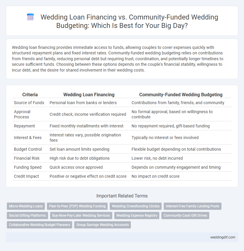 Wedding Loan Financing vs. Community-Funded Wedding Budgeting: Which Is Best for Your Big Day?