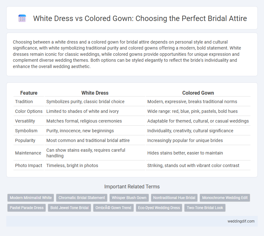 White Dress vs Colored Gown: Choosing the Perfect Bridal Attire
