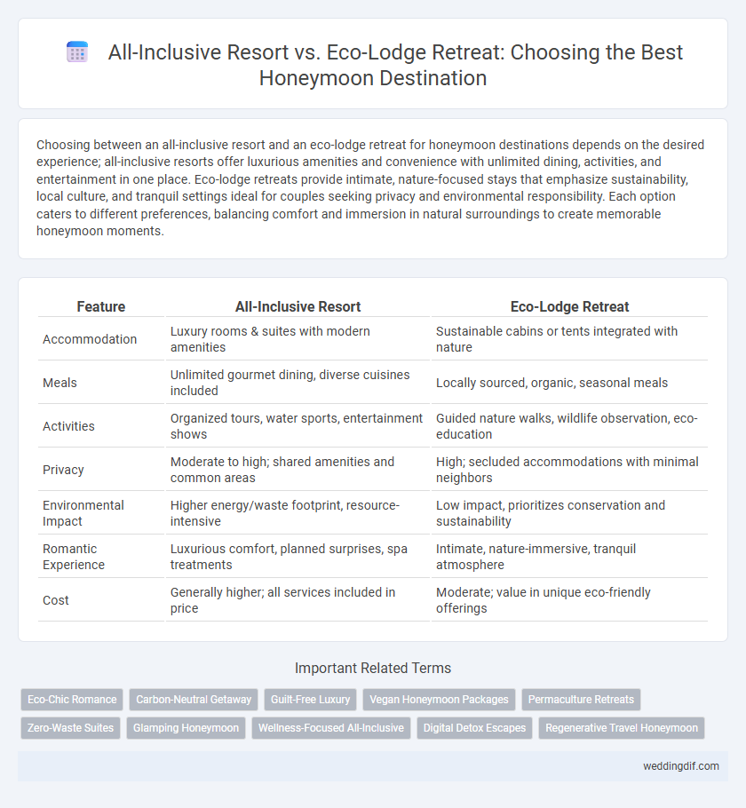 All-Inclusive Resort vs. Eco-Lodge Retreat: Choosing the Best Honeymoon Destination