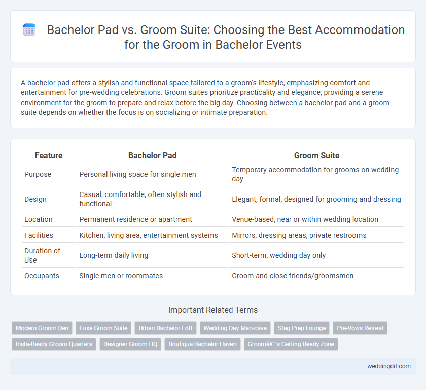 Bachelor Pad vs. Groom Suite: Choosing the Best Accommodation for the Groom in Bachelor Events