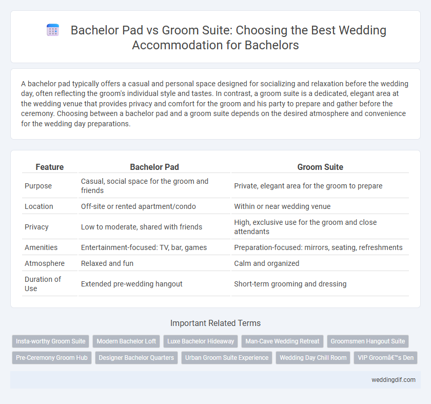 Bachelor Pad vs Groom Suite: Choosing the Best Wedding Accommodation for Bachelors