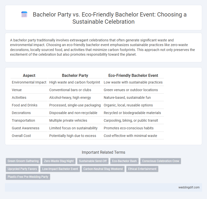 Bachelor Party vs. Eco-Friendly Bachelor Event: Choosing a Sustainable Celebration