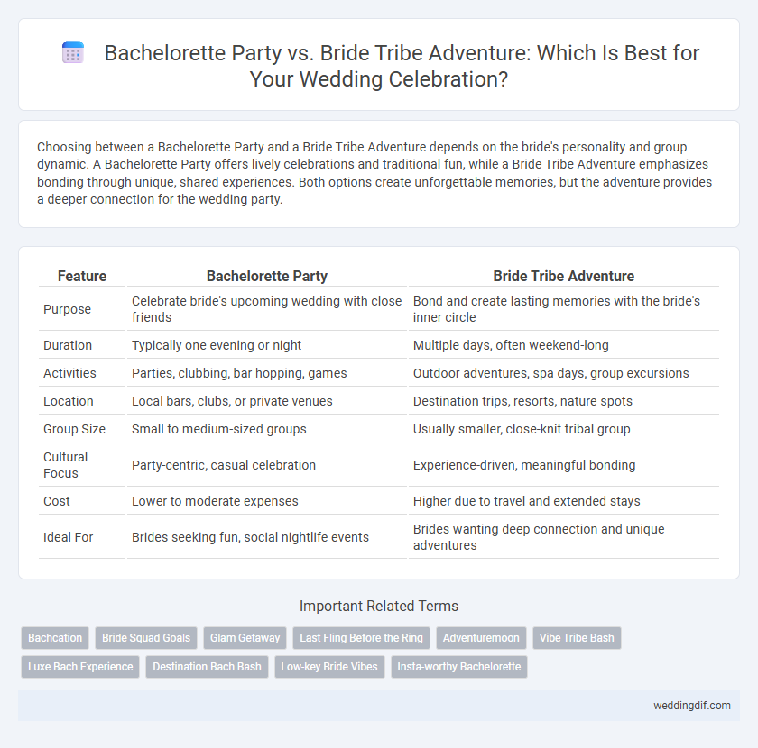 Bachelorette Party vs. Bride Tribe Adventure: Which Is Best for Your Wedding Celebration?