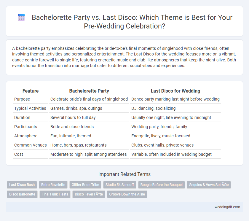 Bachelorette Party vs. Last Disco: Which Theme is Best for Your Pre-Wedding Celebration?