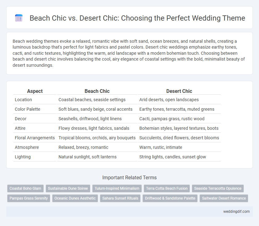 Beach Chic vs. Desert Chic: Choosing the Perfect Wedding Theme