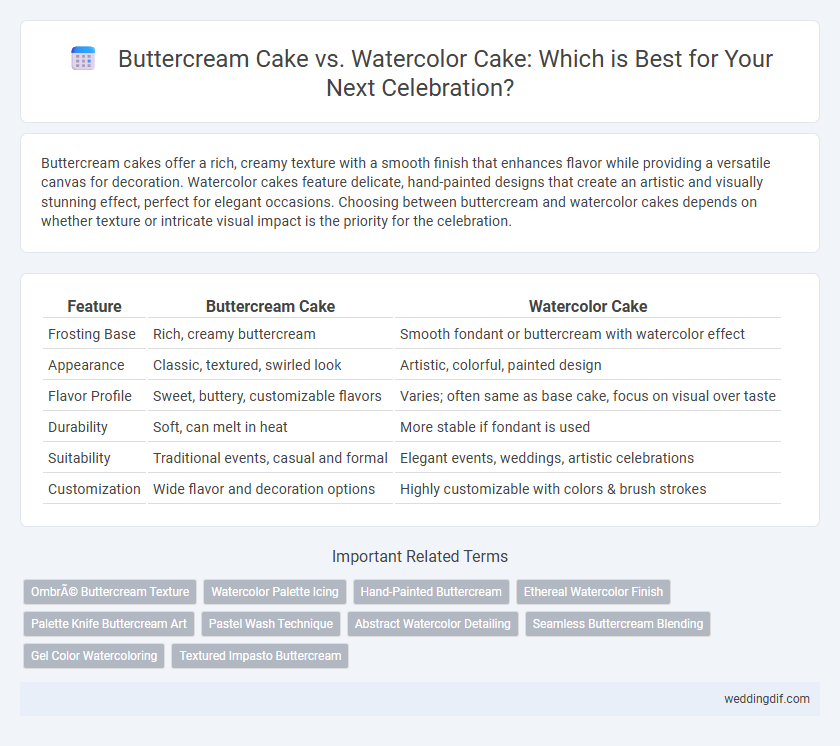 Buttercream Cake vs. Watercolor Cake: Which is Best for Your Next Celebration?