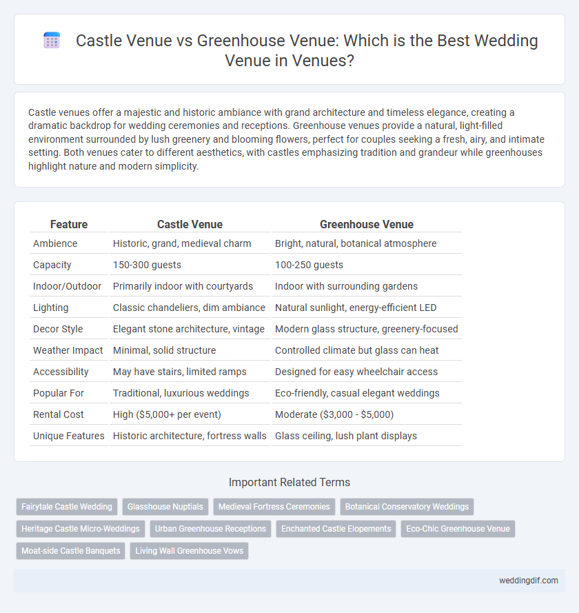 Castle Venue vs Greenhouse Venue: Which is the Best Wedding Venue in Venues?