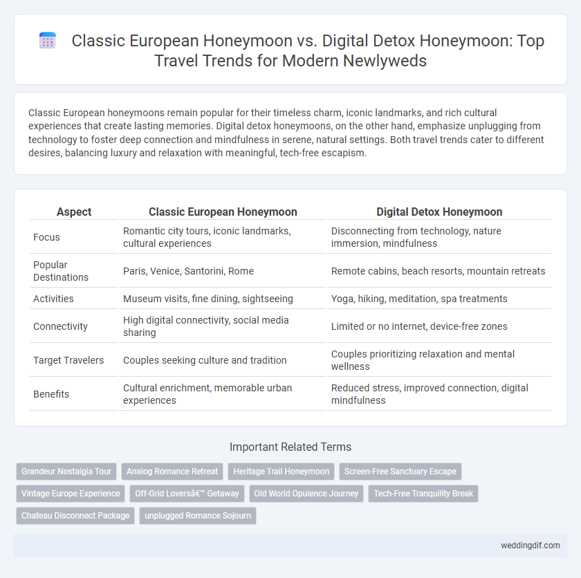 Classic European Honeymoon vs. Digital Detox Honeymoon: Top Travel Trends for Modern Newlyweds