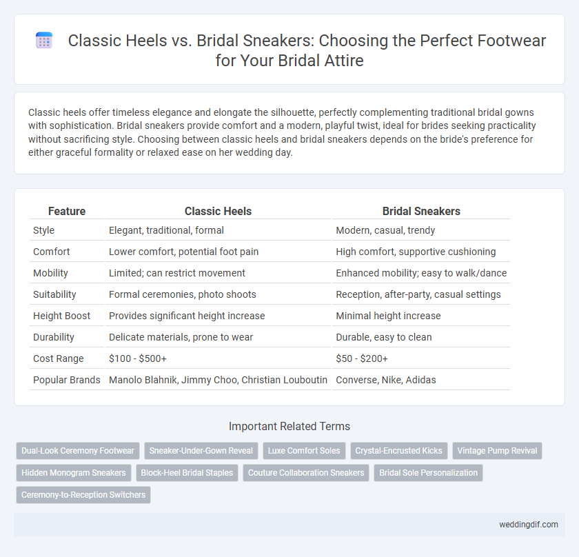 Classic Heels vs. Bridal Sneakers: Choosing the Perfect Footwear for Your Bridal Attire