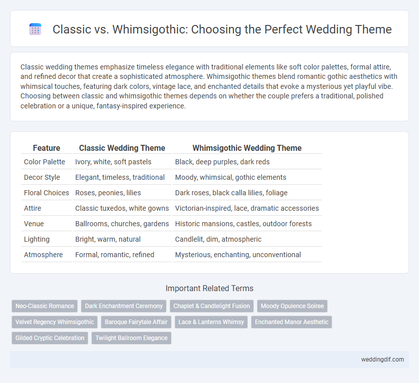 Classic vs. Whimsigothic: Choosing the Perfect Wedding Theme