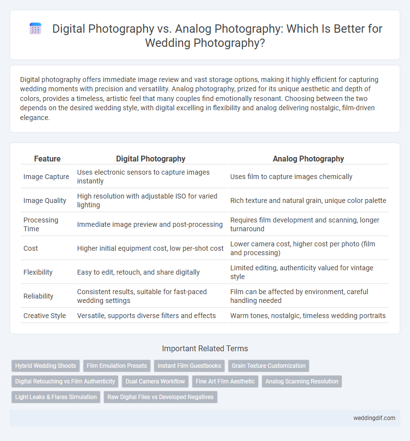 Digital Photography vs. Analog Photography: Which Is Better for Wedding Photography?
