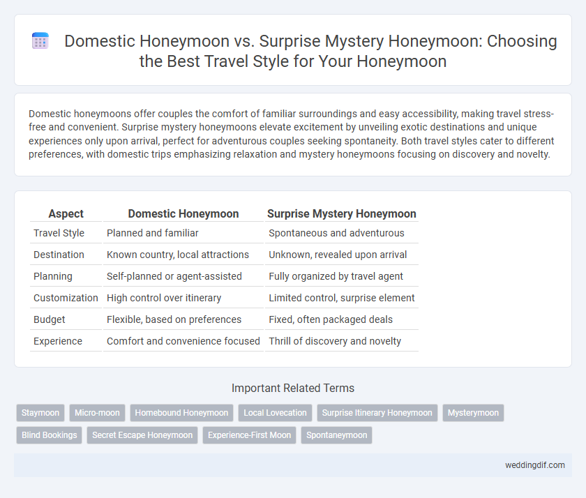 Domestic Honeymoon vs. Surprise Mystery Honeymoon: Choosing the Best Travel Style for Your Honeymoon