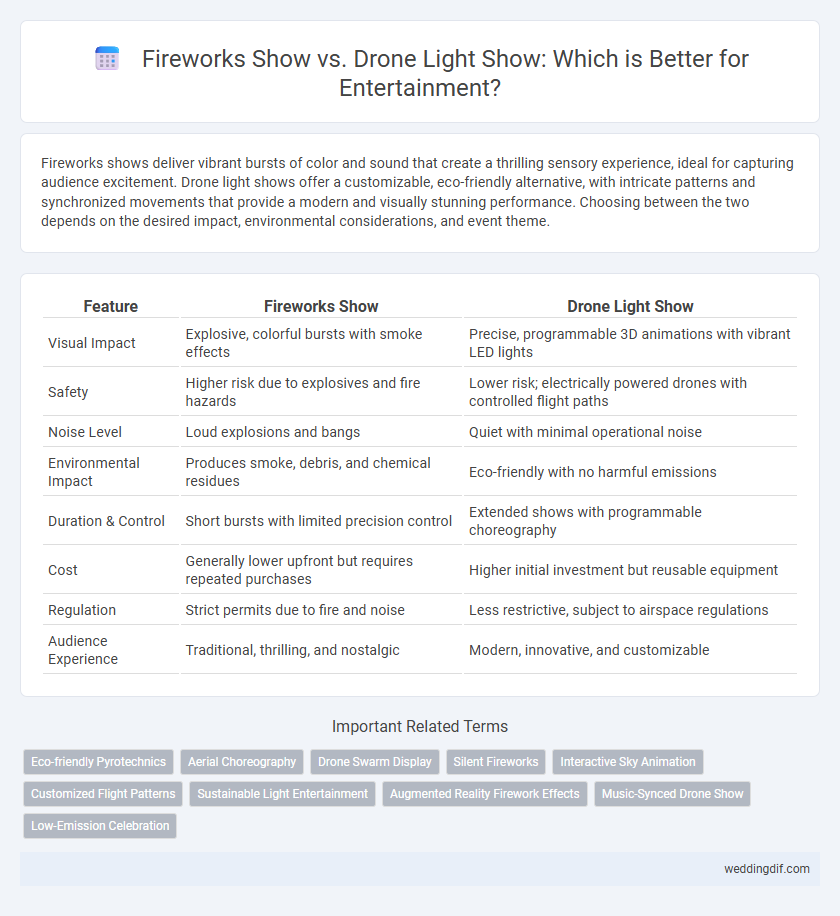 Fireworks Show vs. Drone Light Show: Which is Better for Entertainment?