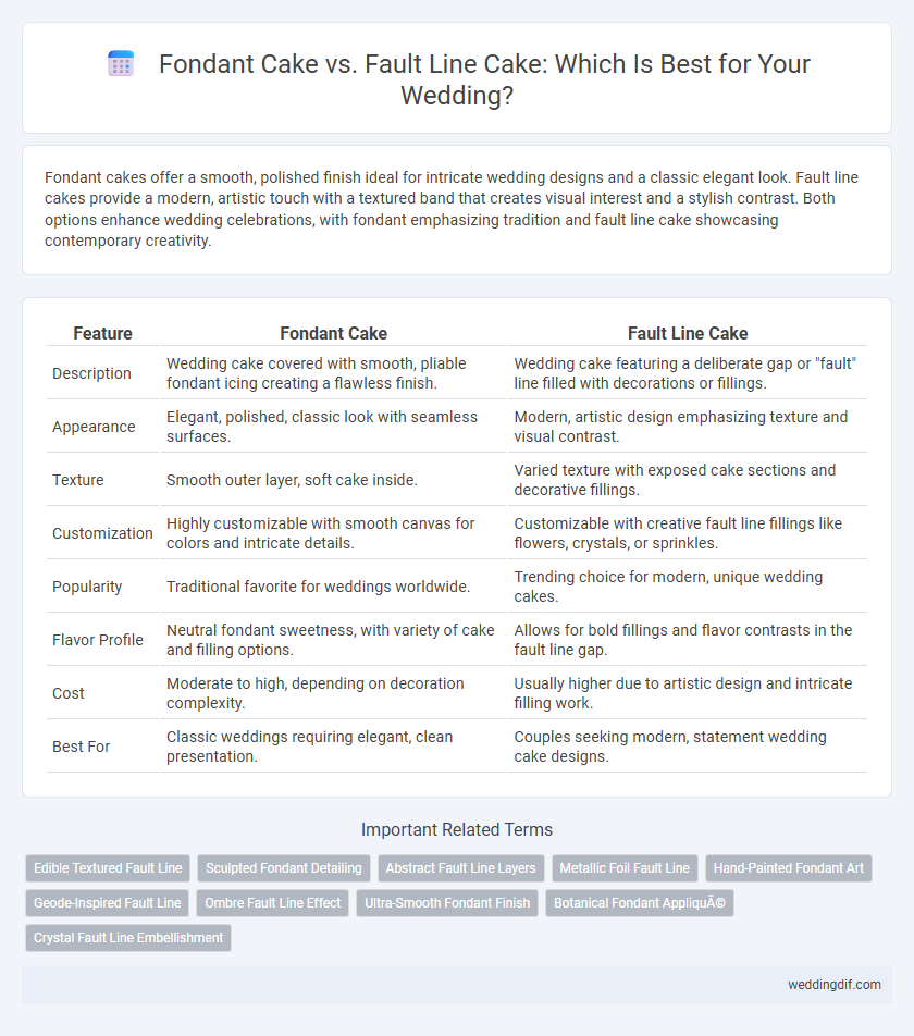 Fondant Cake vs. Fault Line Cake: Which Is Best for Your Wedding?