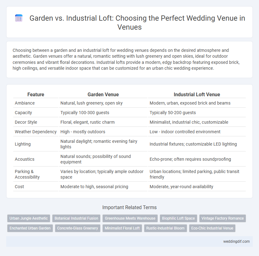 Garden vs. Industrial Loft: Choosing the Perfect Wedding Venue in Venues