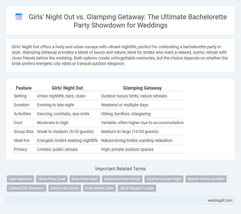 Girls' Night Out vs. Glamping Getaway: The Ultimate Bachelorette Party Showdown for Weddings