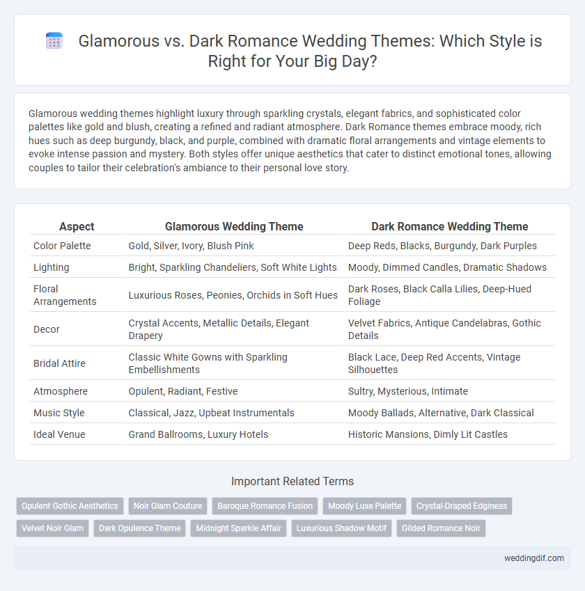 Glamorous vs. Dark Romance Wedding Themes: Which Style is Right for Your Big Day?