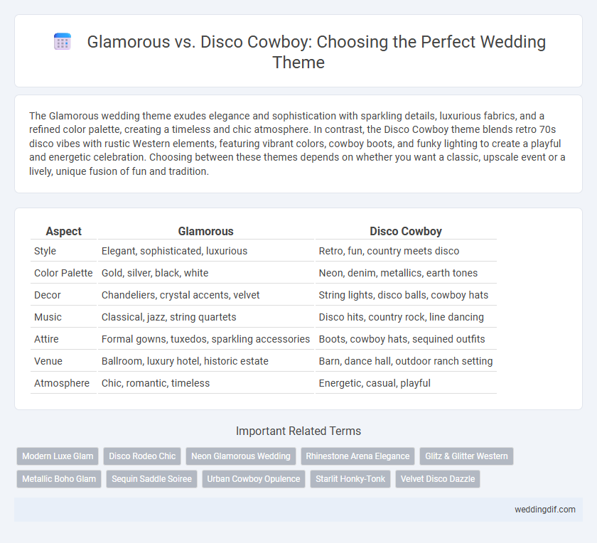 Glamorous vs. Disco Cowboy: Choosing the Perfect Wedding Theme