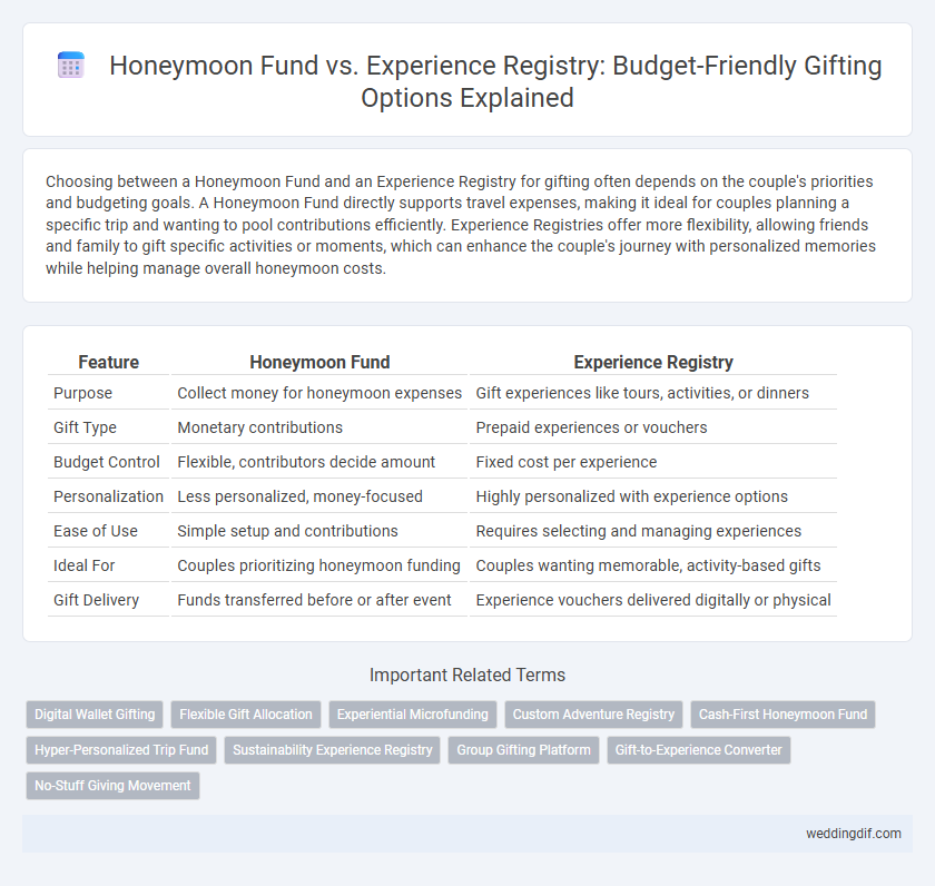 Honeymoon Fund vs. Experience Registry: Budget-Friendly Gifting Options Explained