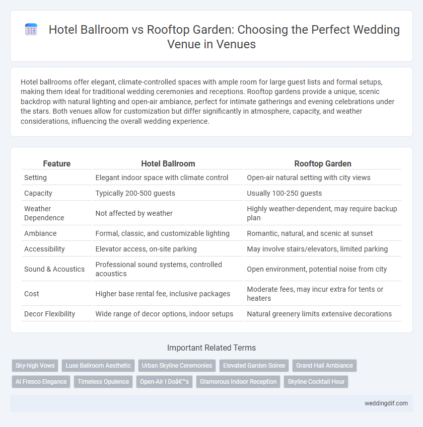 Hotel Ballroom vs Rooftop Garden: Choosing the Perfect Wedding Venue in Venues