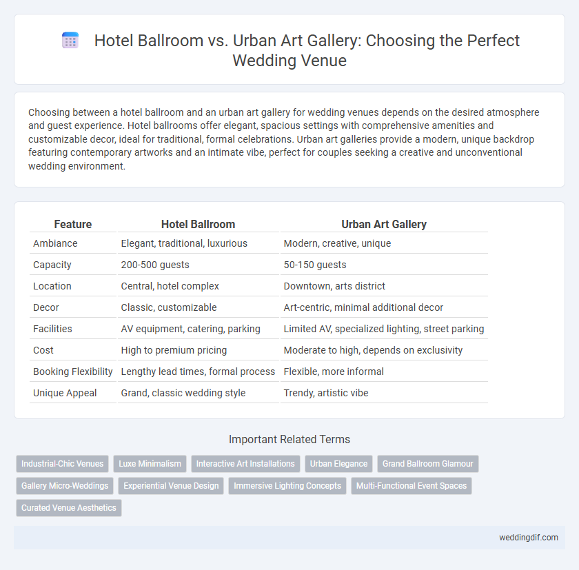 Hotel Ballroom vs. Urban Art Gallery: Choosing the Perfect Wedding Venue