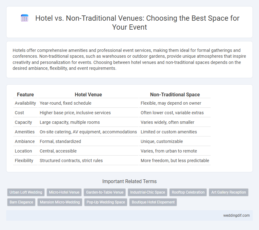 Hotel vs. Non-Traditional Venues: Choosing the Best Space for Your Event
