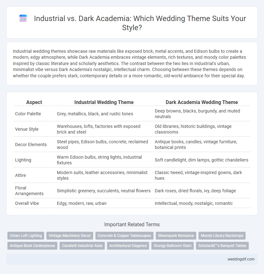 Industrial vs. Dark Academia: Which Wedding Theme Suits Your Style?