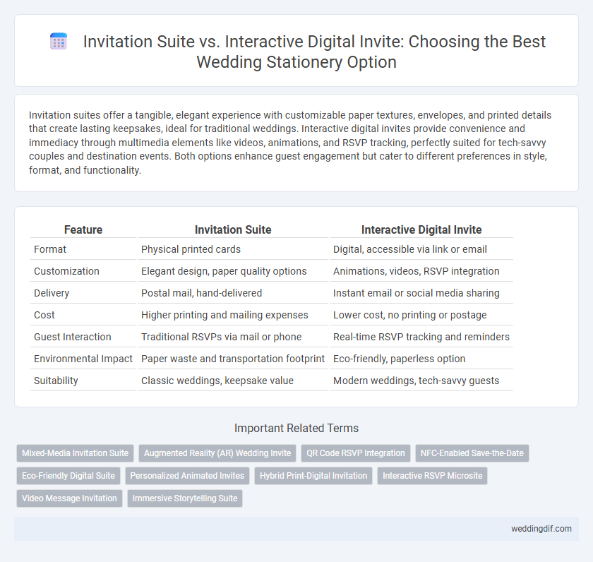 Invitation Suite vs. Interactive Digital Invite: Choosing the Best Wedding Stationery Option