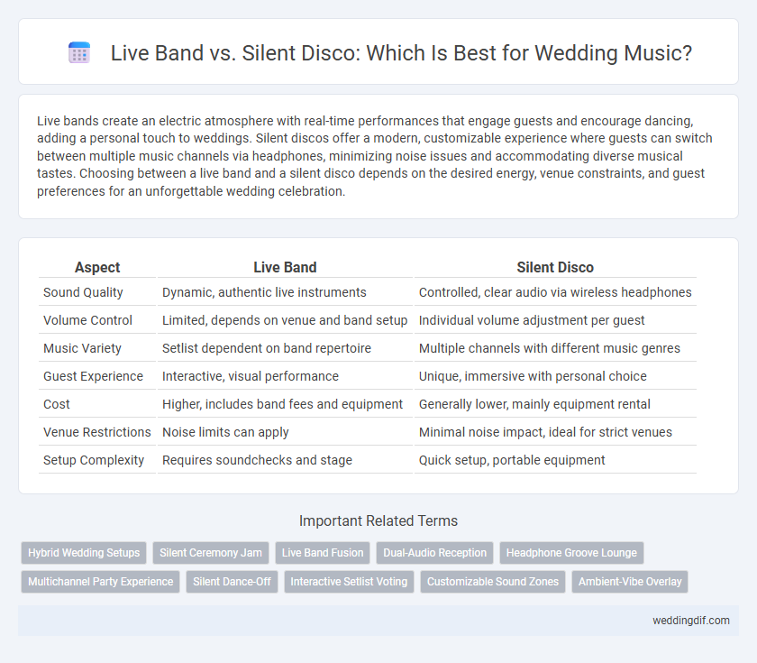 Live Band vs. Silent Disco: Which Is Best for Wedding Music?