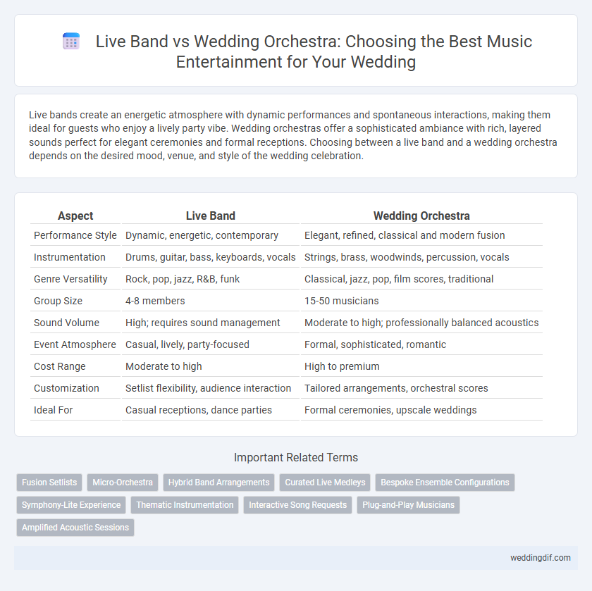 Live Band vs Wedding Orchestra: Choosing the Best Music Entertainment for Your Wedding