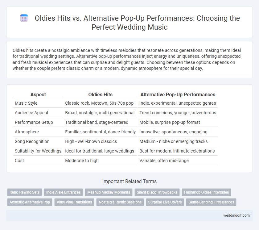 Oldies Hits vs. Alternative Pop-Up Performances: Choosing the Perfect Wedding Music