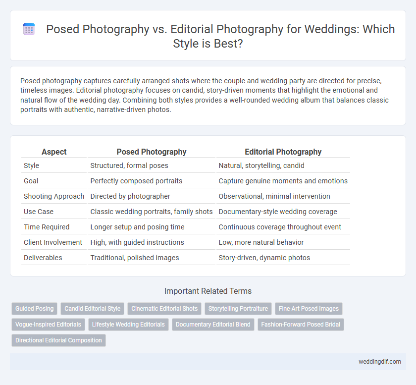 Posed Photography vs. Editorial Photography for Weddings: Which Style is Best?
