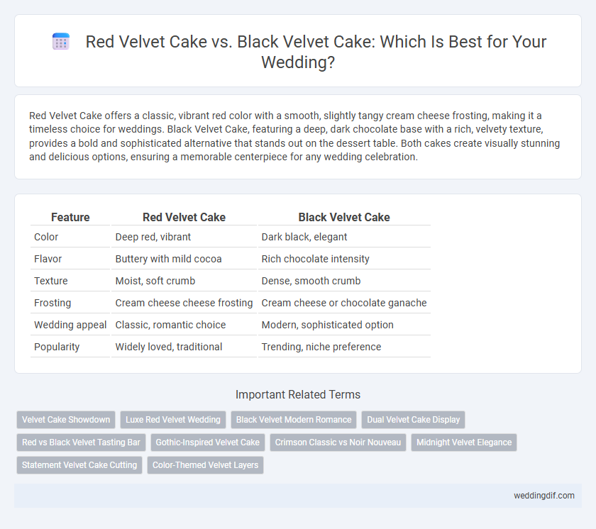 Red Velvet Cake vs. Black Velvet Cake: Which Is Best for Your Wedding?