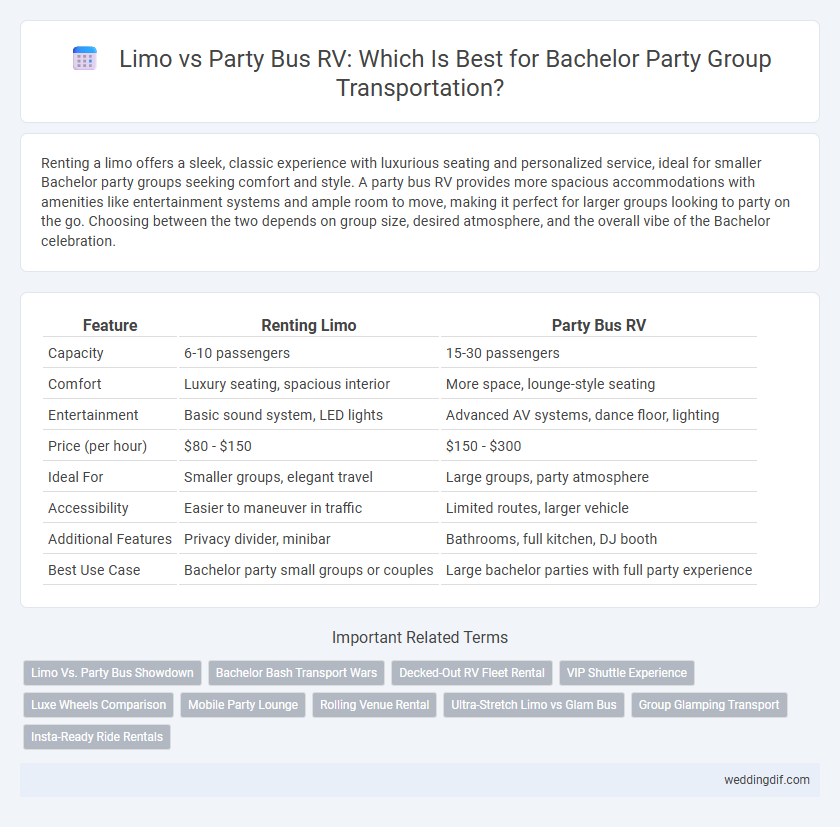 Limo vs Party Bus RV: Which Is Best for Bachelor Party Group Transportation?