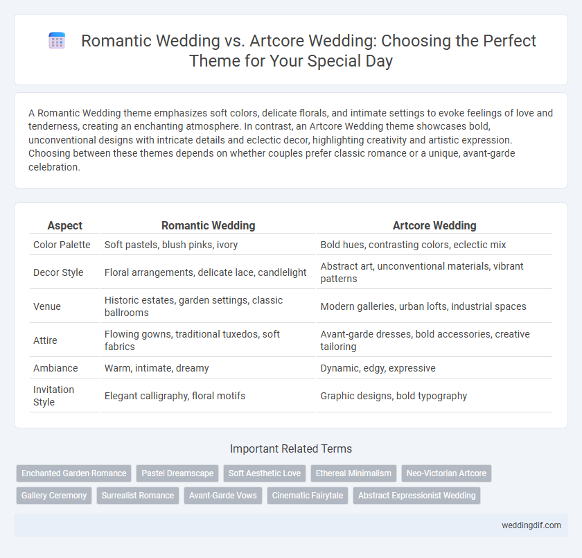 Romantic Wedding vs. Artcore Wedding: Choosing the Perfect Theme for Your Special Day