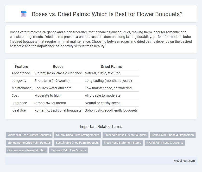 Roses vs. Dried Palms: Which Is Best for Flower Bouquets?