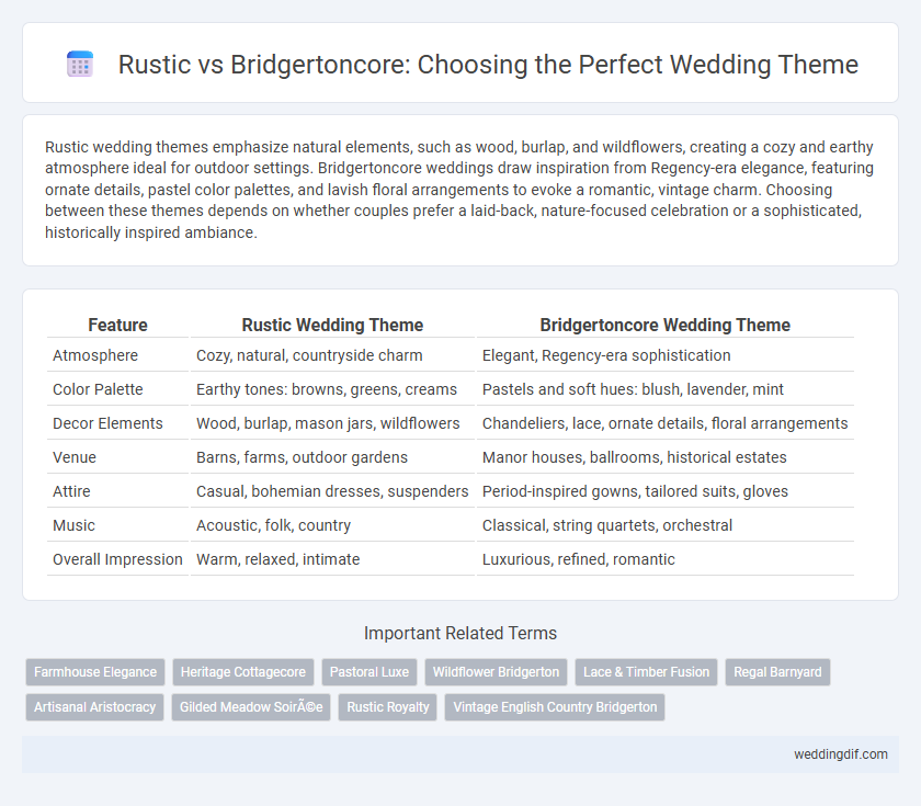 Rustic vs Bridgertoncore: Choosing the Perfect Wedding Theme