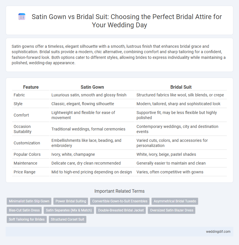 Satin Gown vs Bridal Suit: Choosing the Perfect Bridal Attire for Your Wedding Day
