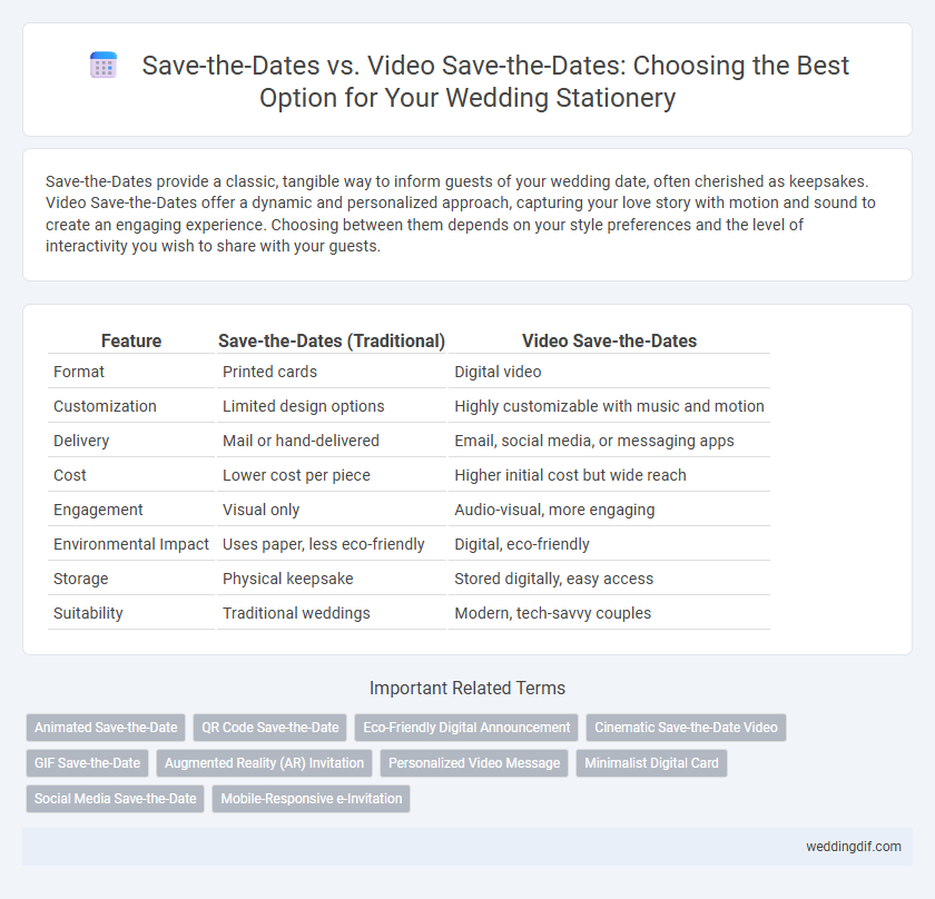 Save-the-Dates vs. Video Save-the-Dates: Choosing the Best Option for Your Wedding Stationery