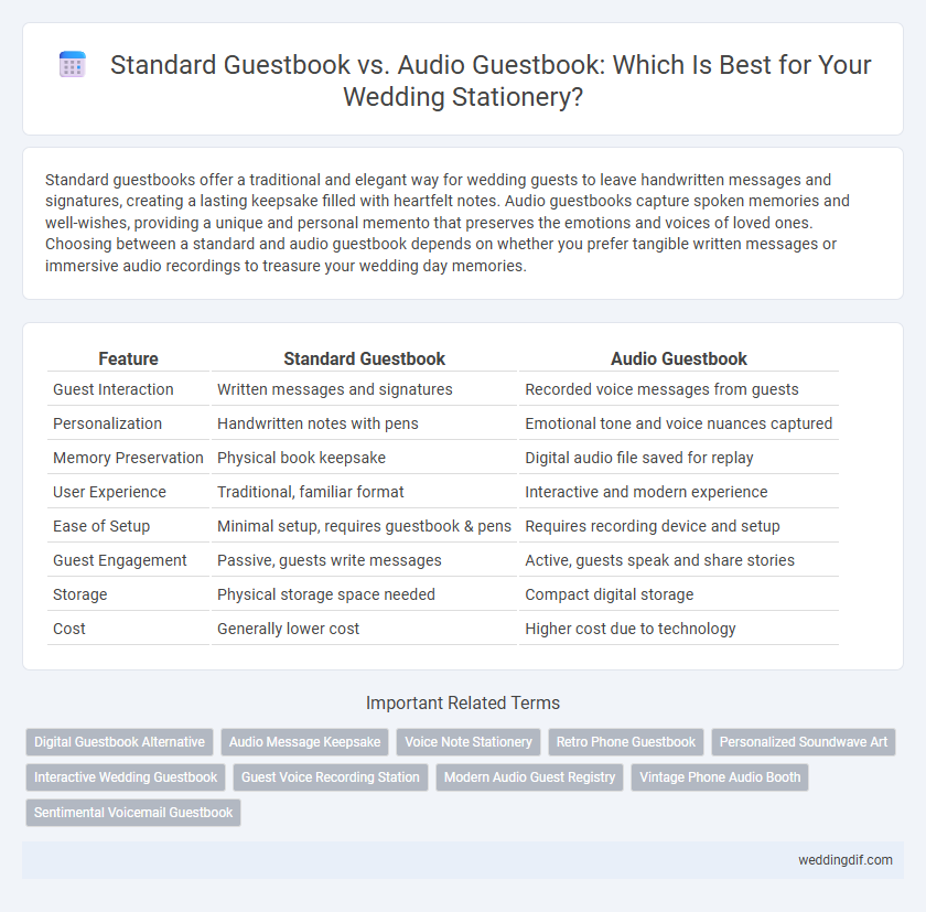 Standard Guestbook vs. Audio Guestbook: Which Is Best for Your Wedding Stationery?