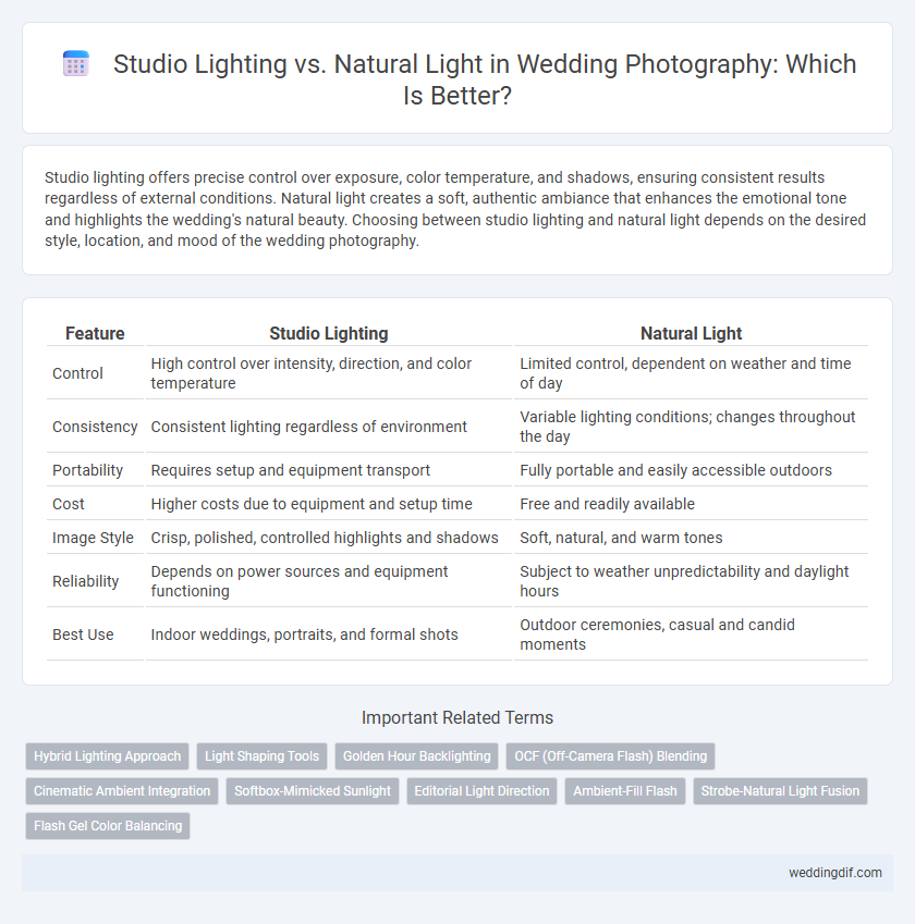 Studio Lighting vs. Natural Light in Wedding Photography: Which Is Better?