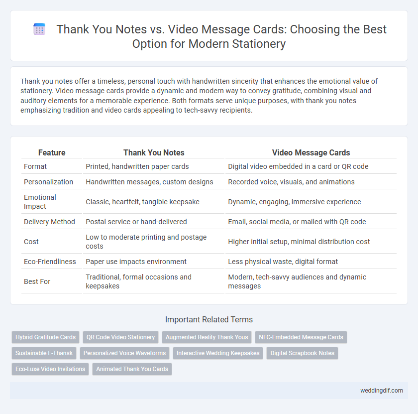 Thank You Notes vs. Video Message Cards: Choosing the Best Option for Modern Stationery