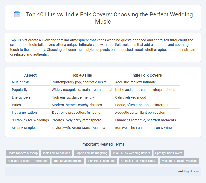 Top 40 Hits vs. Indie Folk Covers: Choosing the Perfect Wedding Music