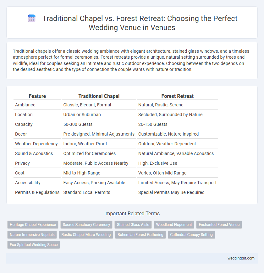 Traditional Chapel vs. Forest Retreat: Choosing the Perfect Wedding Venue in Venues