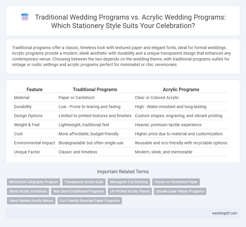 Traditional Wedding Programs vs. Acrylic Wedding Programs: Which Stationery Style Suits Your Celebration?