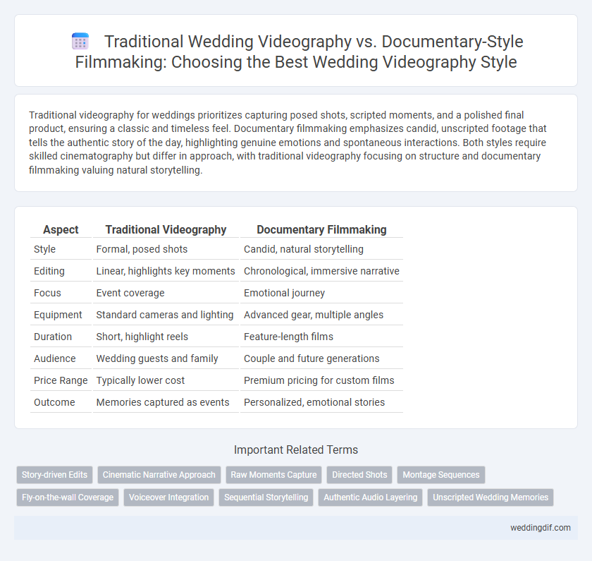 Traditional Wedding Videography vs. Documentary-Style Filmmaking: Choosing the Best Wedding Videography Style