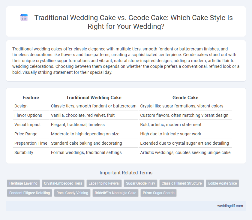 Traditional Wedding Cake vs. Geode Cake: Which Cake Style Is Right for Your Wedding?
