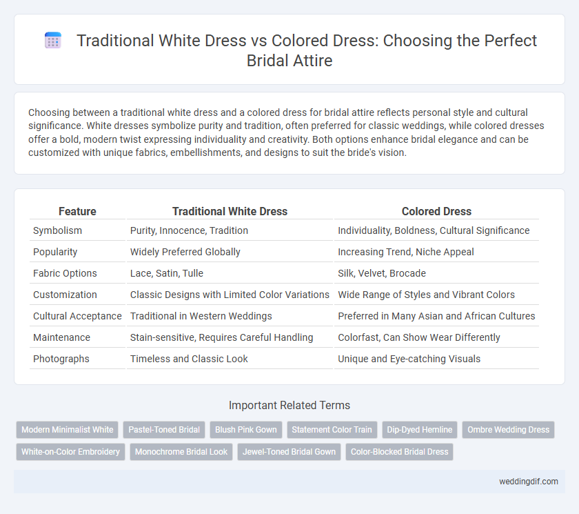 Traditional White Dress vs Colored Dress: Choosing the Perfect Bridal Attire