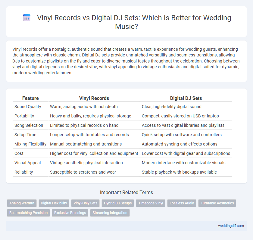 Vinyl Records vs Digital DJ Sets: Which Is Better for Wedding Music?