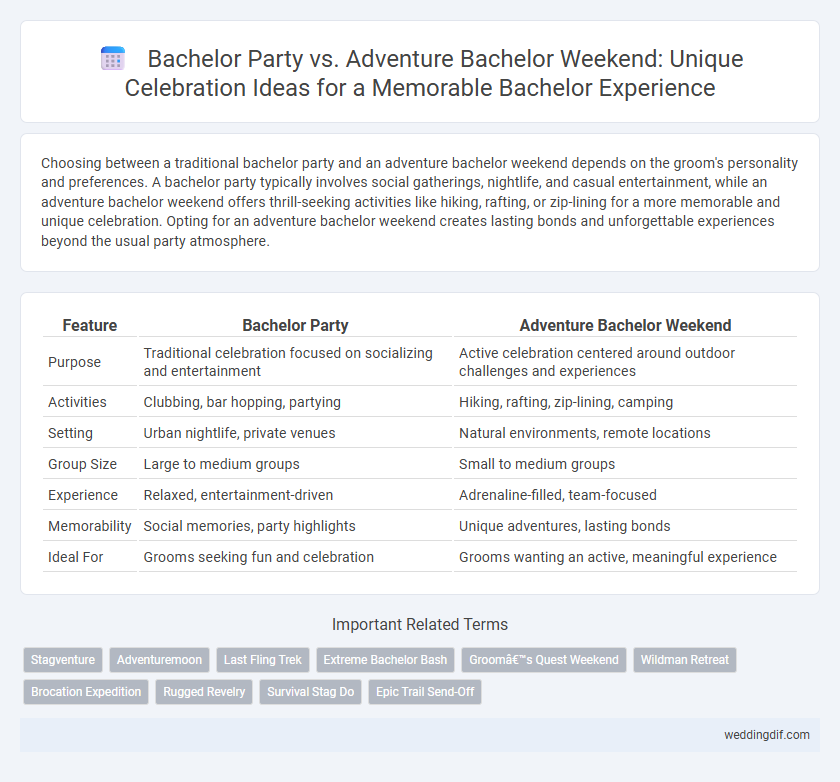 Bachelor Party vs. Adventure Bachelor Weekend: Unique Celebration Ideas for a Memorable Bachelor Experience